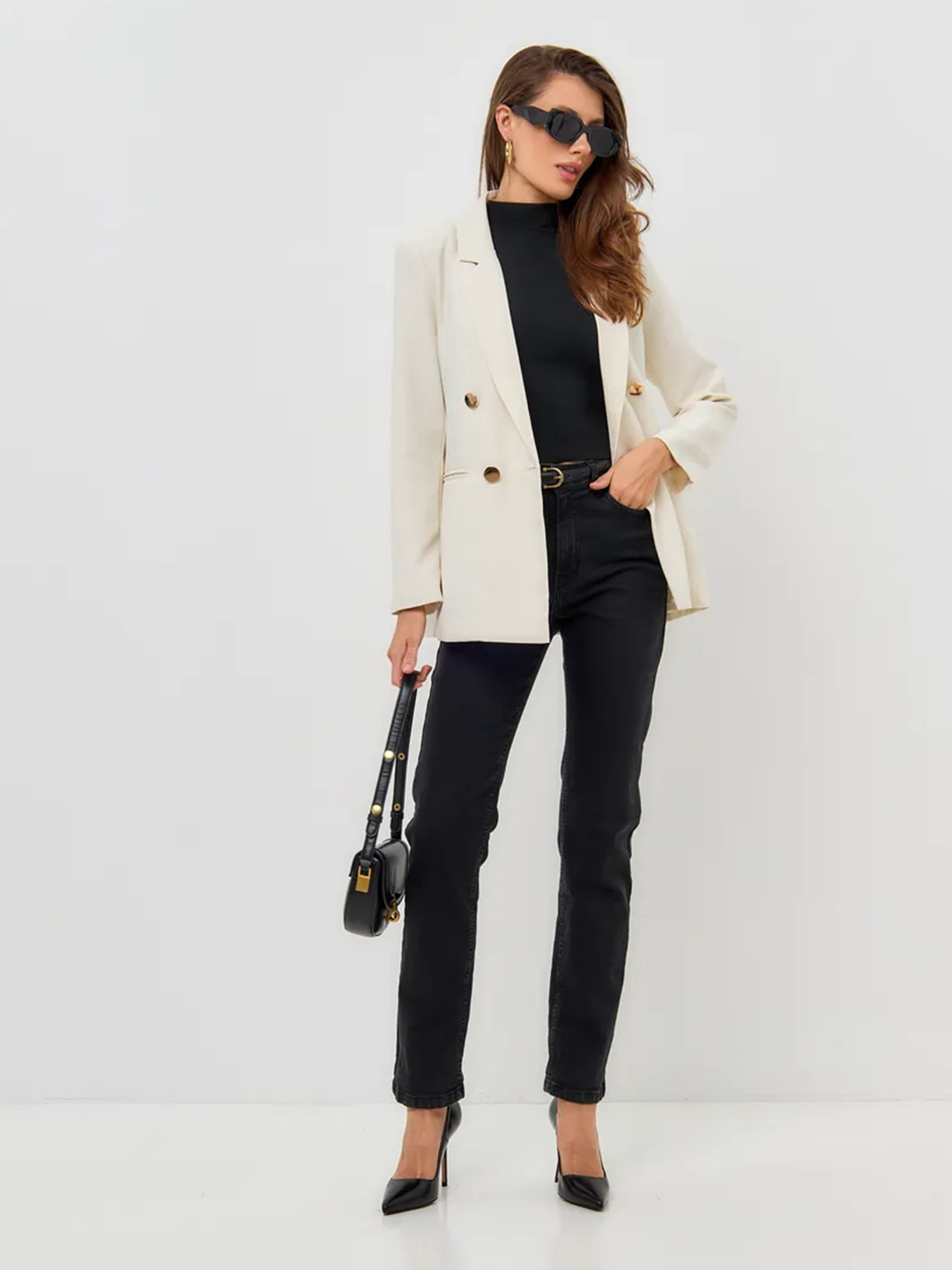 Ayollar pidjagi, klassik fason, ofis va kundalik kiyim uchun, S–3XL — ELLY FASHION