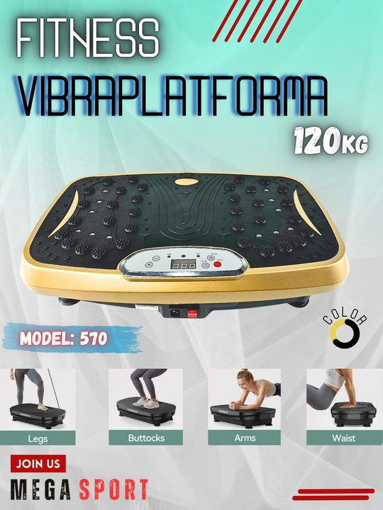 Elektr tebranish fitnes massajchisi, vazn yo'qotish uchun vibraplatforma