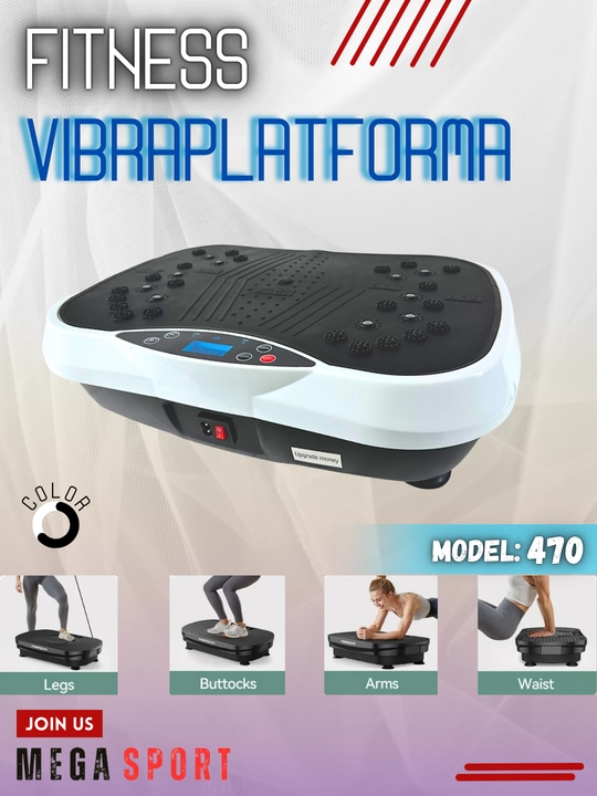 Elektr tebranish fitnes massajchisi, vazn yo'qotish uchun vibraplatforma