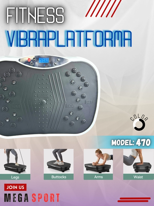 Elektr tebranish fitnes massajchisi, vazn yo'qotish uchun vibraplatforma