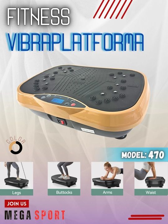 Elektr tebranish fitnes massajchisi, vazn yo'qotish uchun vibraplatforma