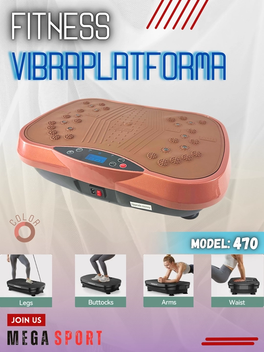 Elektr tebranish fitnes massajchisi, vazn yo'qotish uchun vibraplatforma