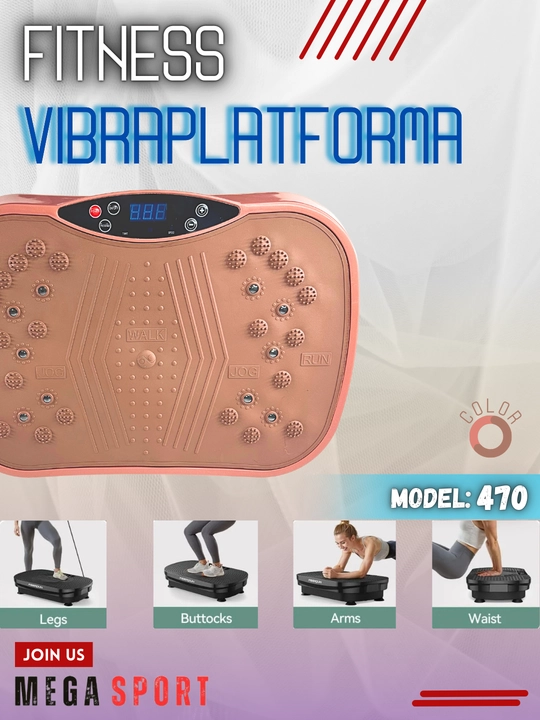 Elektr tebranish fitnes massajchisi, vazn yo'qotish uchun vibraplatforma