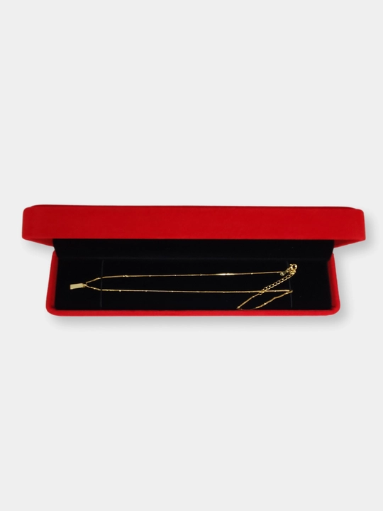SILVERME ayollar kumush zanjiri, kvadrat - 925, zarhal 18 karat