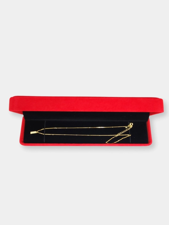 SILVERME ayollar kumush zanjiri, kvadrat - 925, zarhal 18 karat