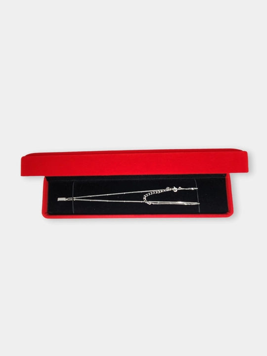 SILVERME ayollar kumush zanjiri, kvadrat - 925, zarhal 18 karat
