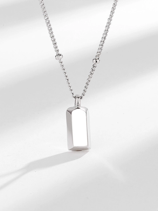 SILVERME ayollar kumush zanjiri, kvadrat - 925, zarhal 18 karat