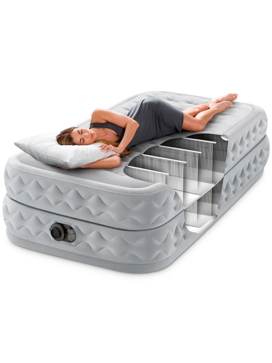 Матрас-кровать надувной Supreme Air-Flow Airbed Intex 64488