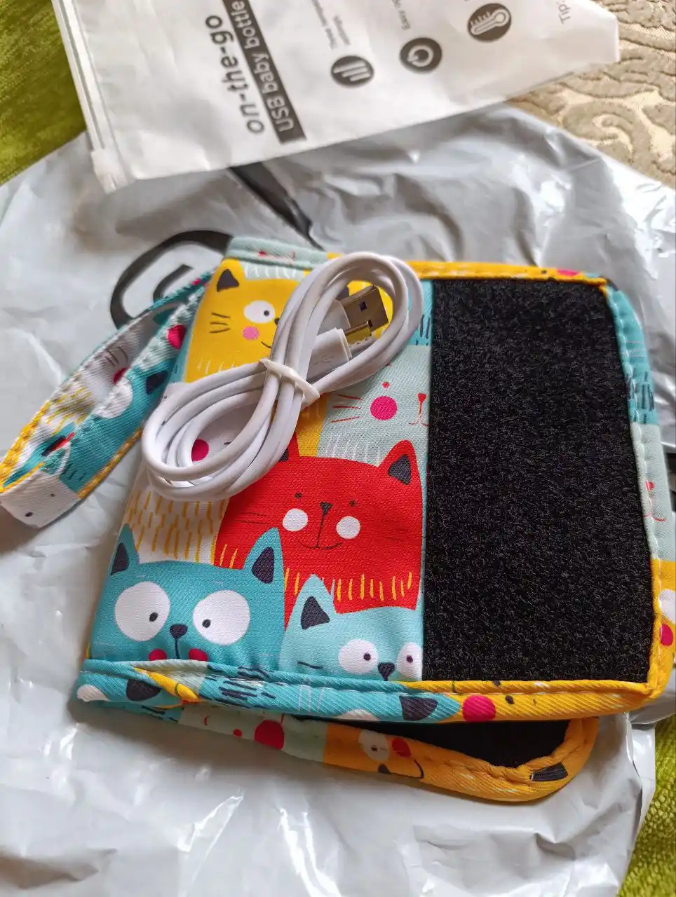 Подогреватель для бутылочек детского питания портативный USB, для новорожденных