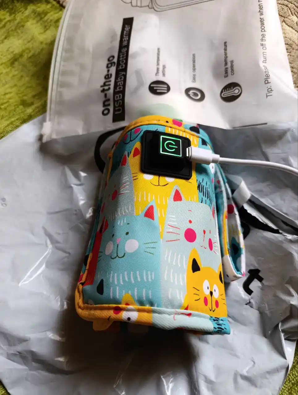 Подогреватель для бутылочек детского питания портативный USB, для новорожденных