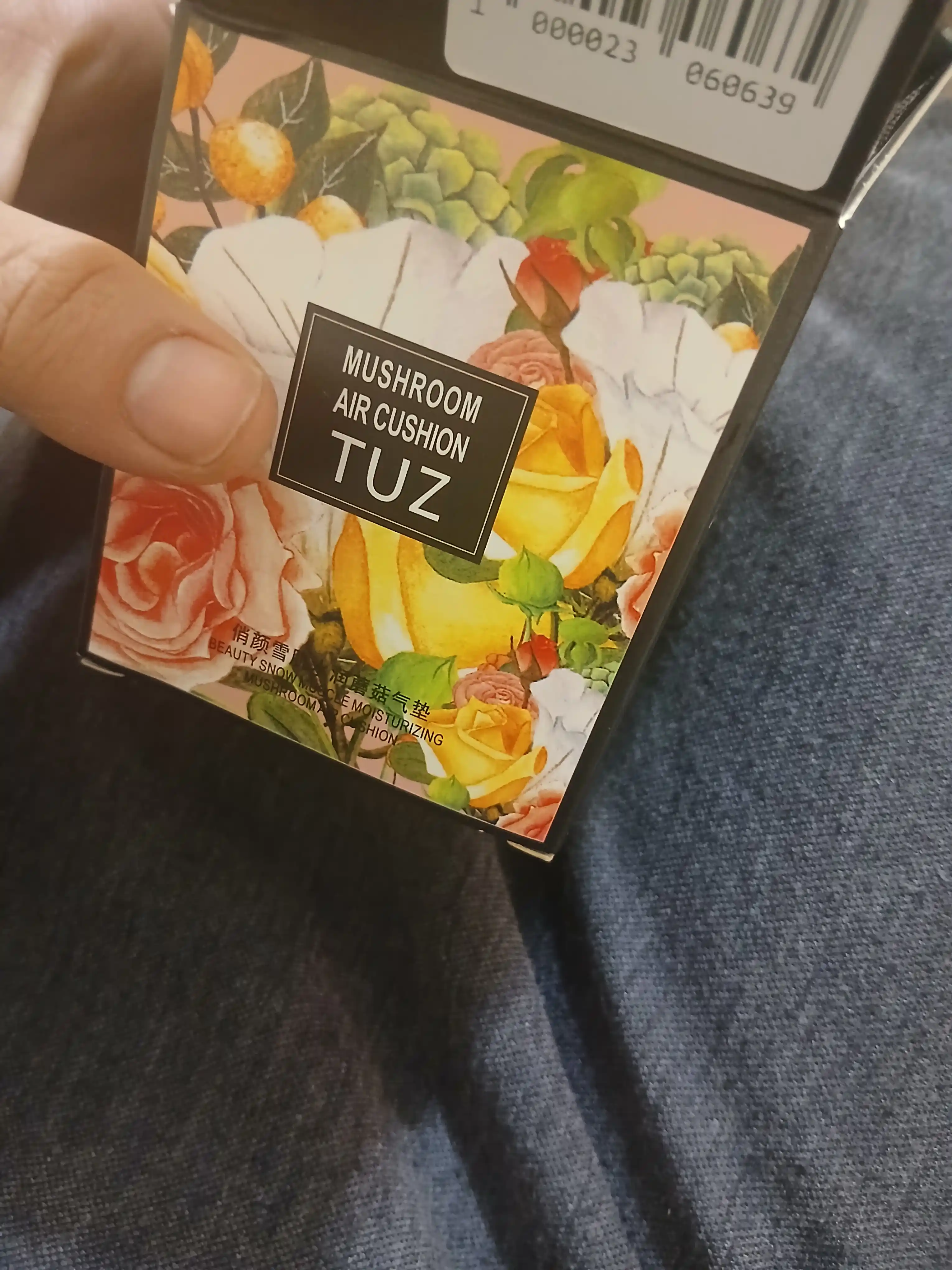 Tonal BB krem kushon TUZ Mushroom Air Cushion, yuz uchun, upa, namlovchi, 12 g