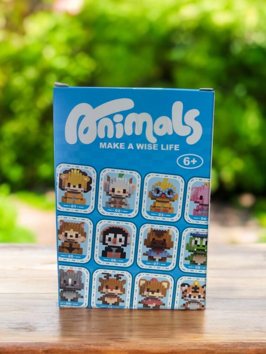 Mini konstruktor 3D Bricks: Disney, Mario va Spanch Bob qahramonlarining figuralari bilan
