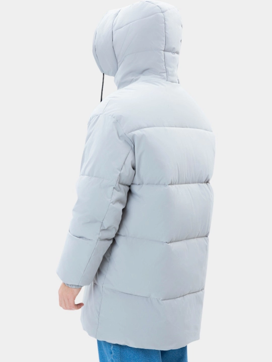 TERRA PRO куртка мужская утеплённая, пуховик с капюшоном, удлиненная AW24CL1-12-21058