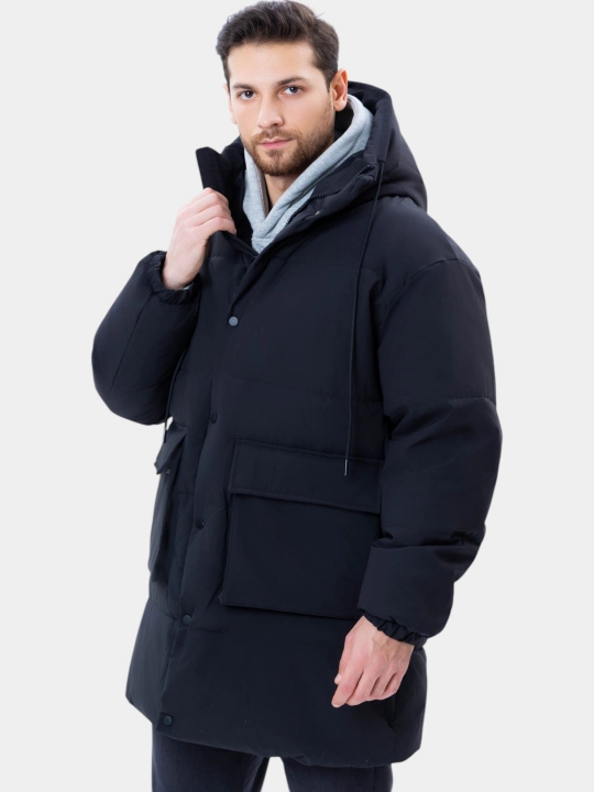 TERRA PRO erkaklar kurtkasi, issiq, kapyushonli pufovik AW24CL1-12-21058