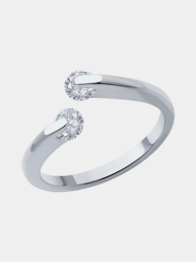 Кольцо из серебра с фианитами SOKOLOV, 94014194 — SOKOLOV-JJRN-17