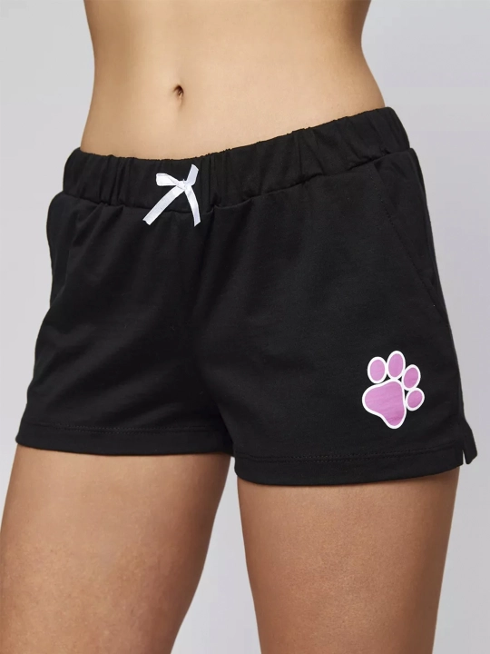 Ayollar uchun pijama shortigi bilan, paxta 100% 