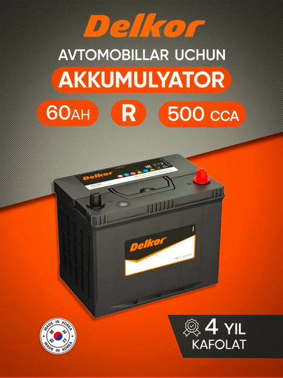 Avtomobil akkumulyatori Delkor