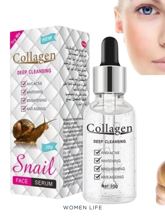 Collagen snail yuz uchun kollagen, bo'yanish zardobi va yog'i, yoshartiruvchi asos