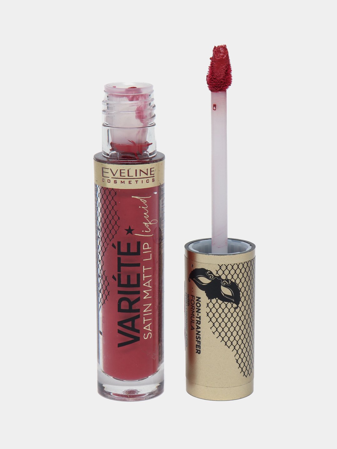 Жидкая матовая губная помада Eveline Variete Satin Matt Lip Liquid, тон 15 - 