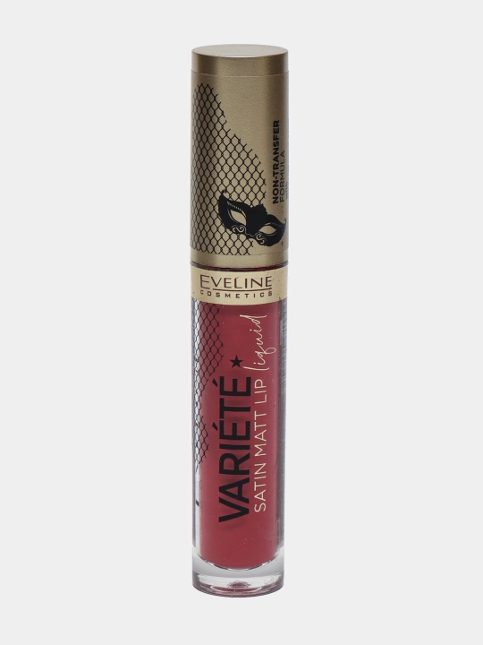 Lab uchun suyuq Eveline Variete Satin Matt Lip Liquid pomadasi, Ton 15