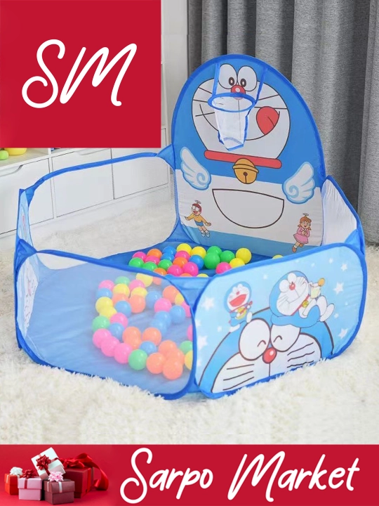 Детский игровой манеж с ковриком, складной, 120×120×75 см, для дома и поездок