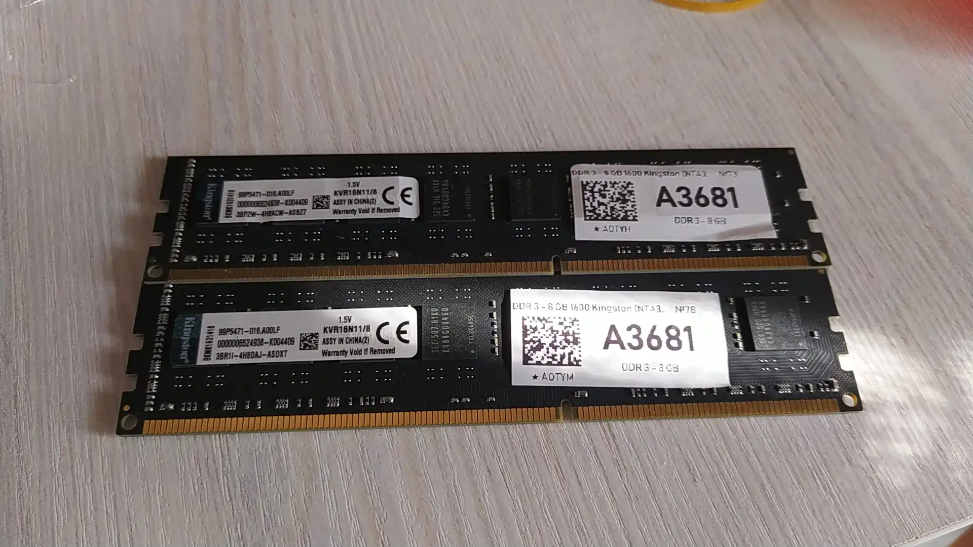 Operativ xotira Kingston DDR3 1600Mhz 2.4 8GB kompyuter uchun