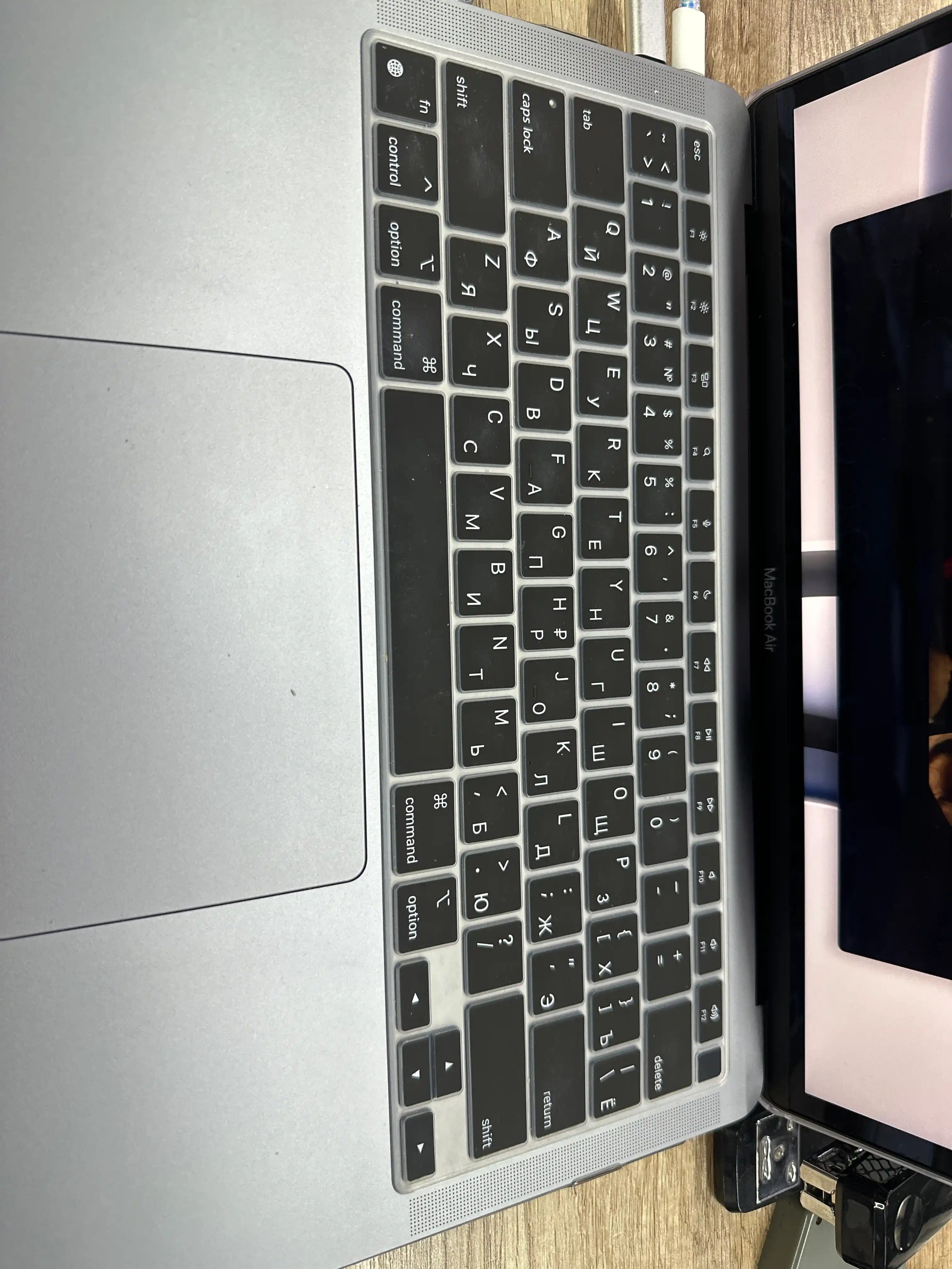 Накладка на клавиатуру для MacBook, Rus/Eng, русский