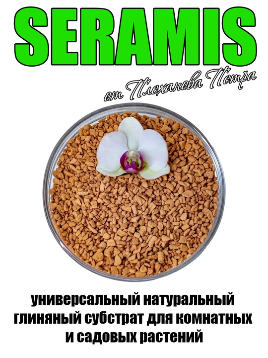 SERAMIS (серамис) uy va hovli o'simliklari, orxideya, sukkulent uchun tabiiy loy substrat