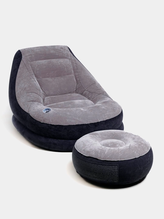 Надувное кресло, с пуфиком Ultra Lounge, Intex 68564
