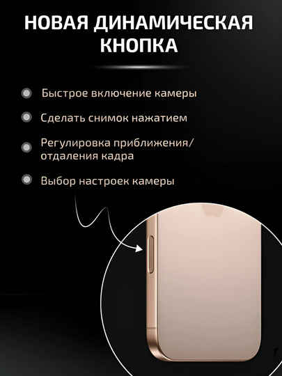 Смартфон iPhone 16 Pro, 128, 256, 512 ГБ, 1 ТБ, 1 SIM, Dual SIM, чехол в подарок