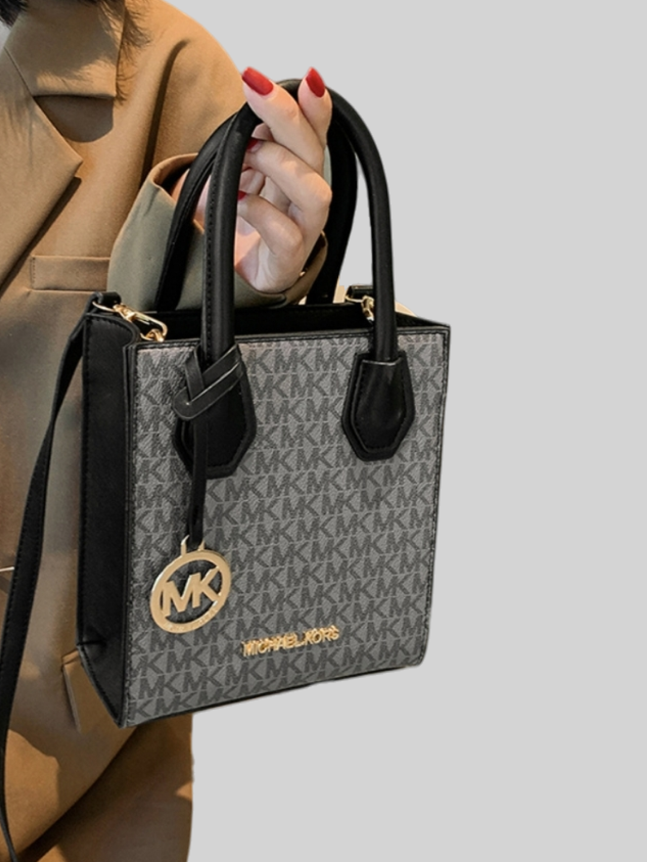 Maykl Kors ayollar uchun charm elkama-sumka, zamonaviy va keng, har kuni uchun