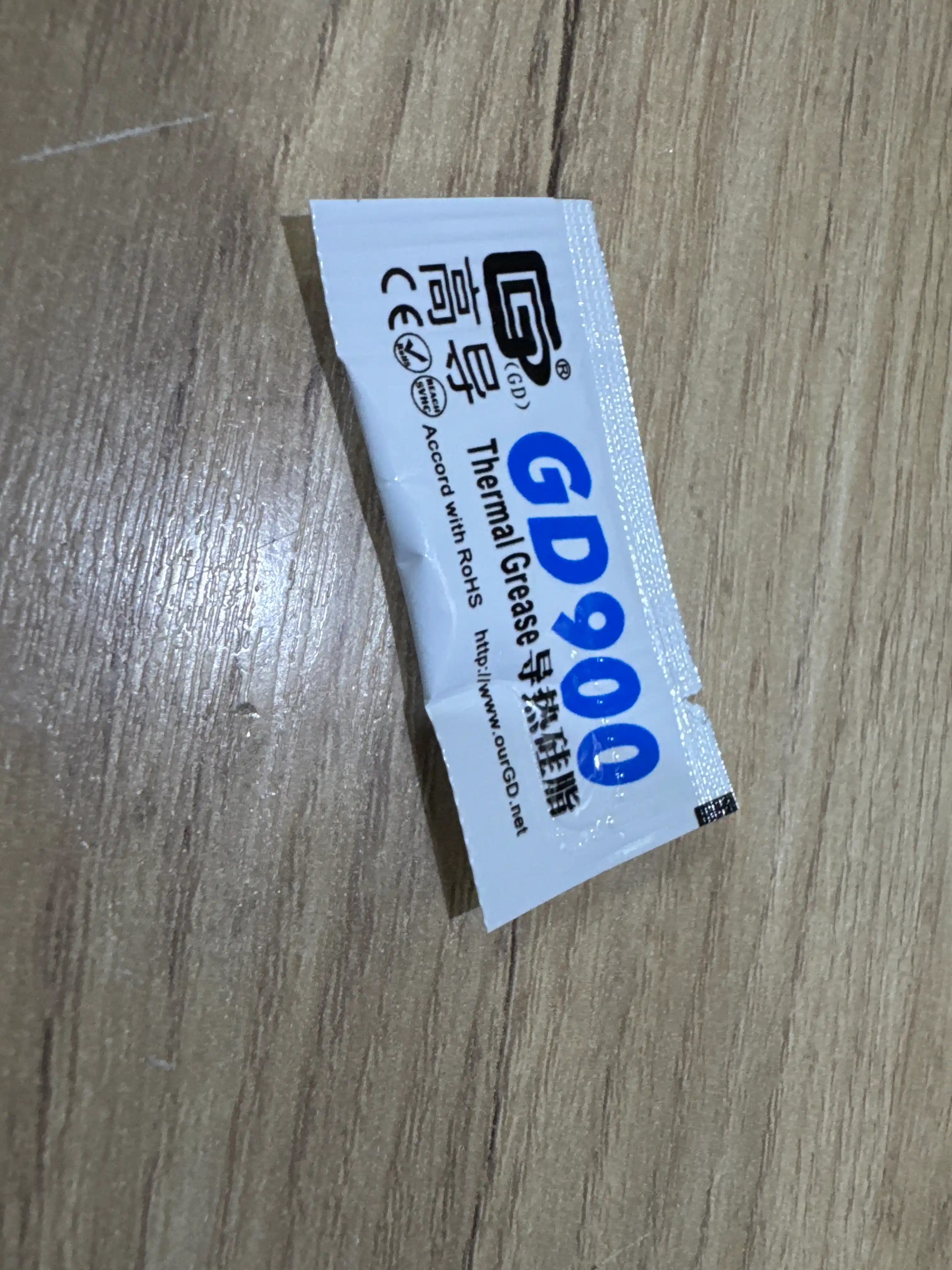 Термопаста GD900, 0.5г, 4.8w, для видеокарт и процессоров