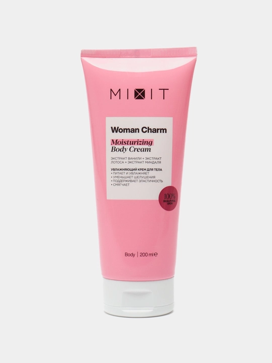 Namlovchi va oziqlantiruvchi tana krem MIXIT Woman Charm
