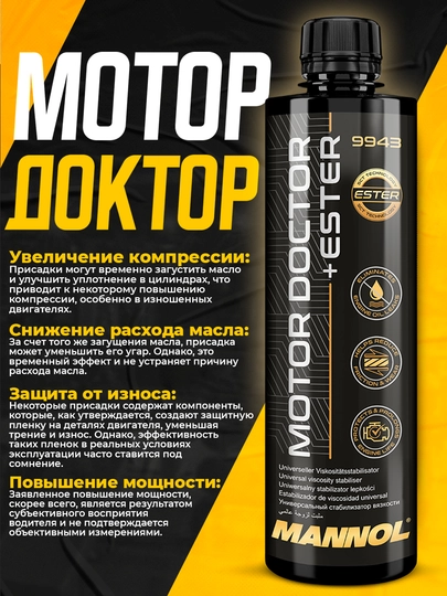 Присадка для двигателя Mannol Motor Doctor + Ester — AAAPART-MMDOC