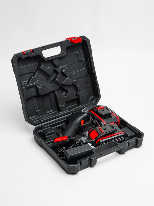 Akkumulyatorli elektr sekator bog' qaychisi komplekt 2 ta batareya va keys bilan, 48V 28mm