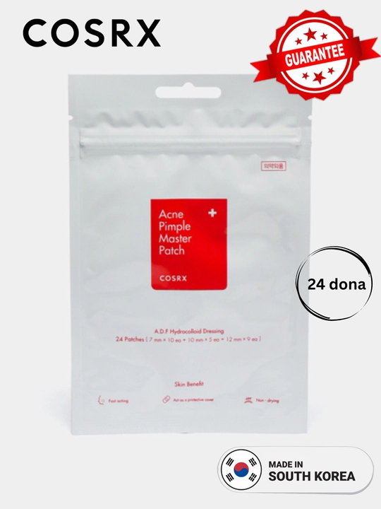 Акне, прыщи и чёрные точки: патчи Cosrx Acne Pimple Master, 24 шт - 