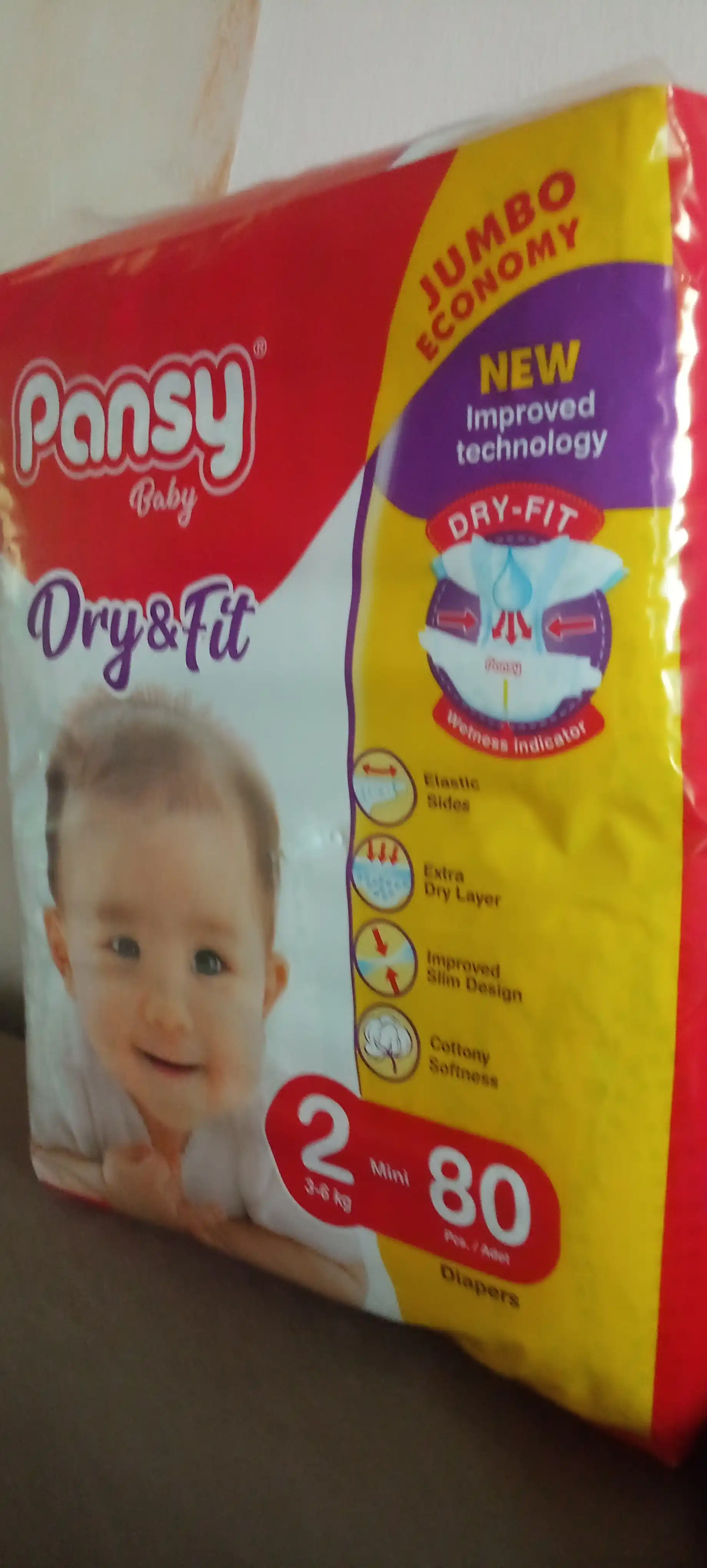 Подгузники Pansy Jumbo Mini 2, 80 шт