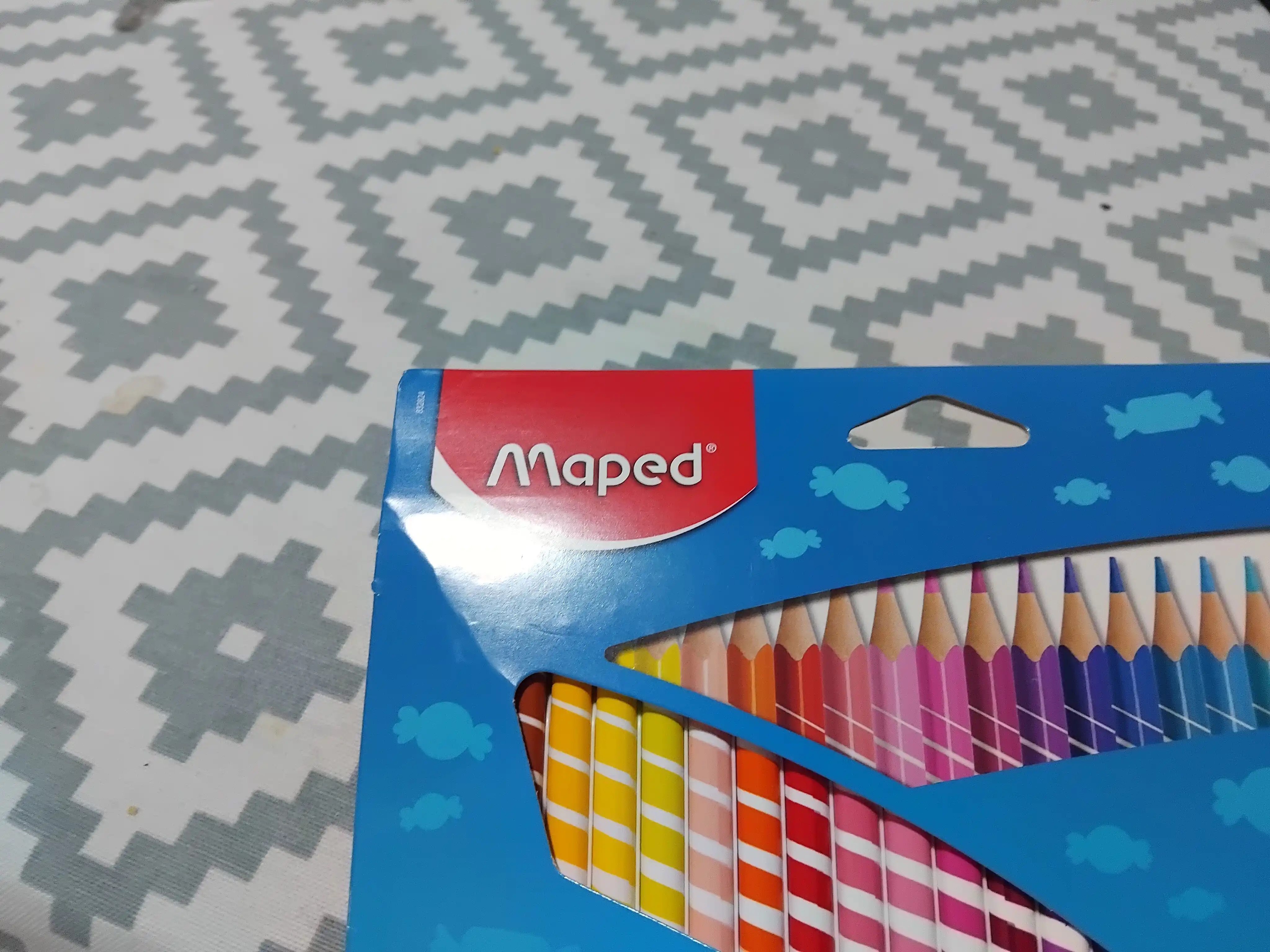 Rangli qalamlar Maped Color'peps, Oops 24 rang,  o'chirgich bilan 832824 q0000010709