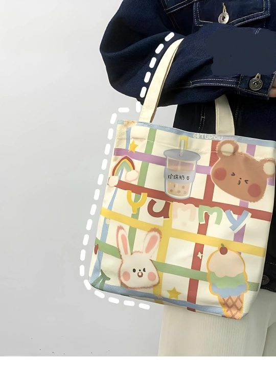 Ayollarning kundalik shopper sumkasi, yelka ustida, 31 * 29 sm