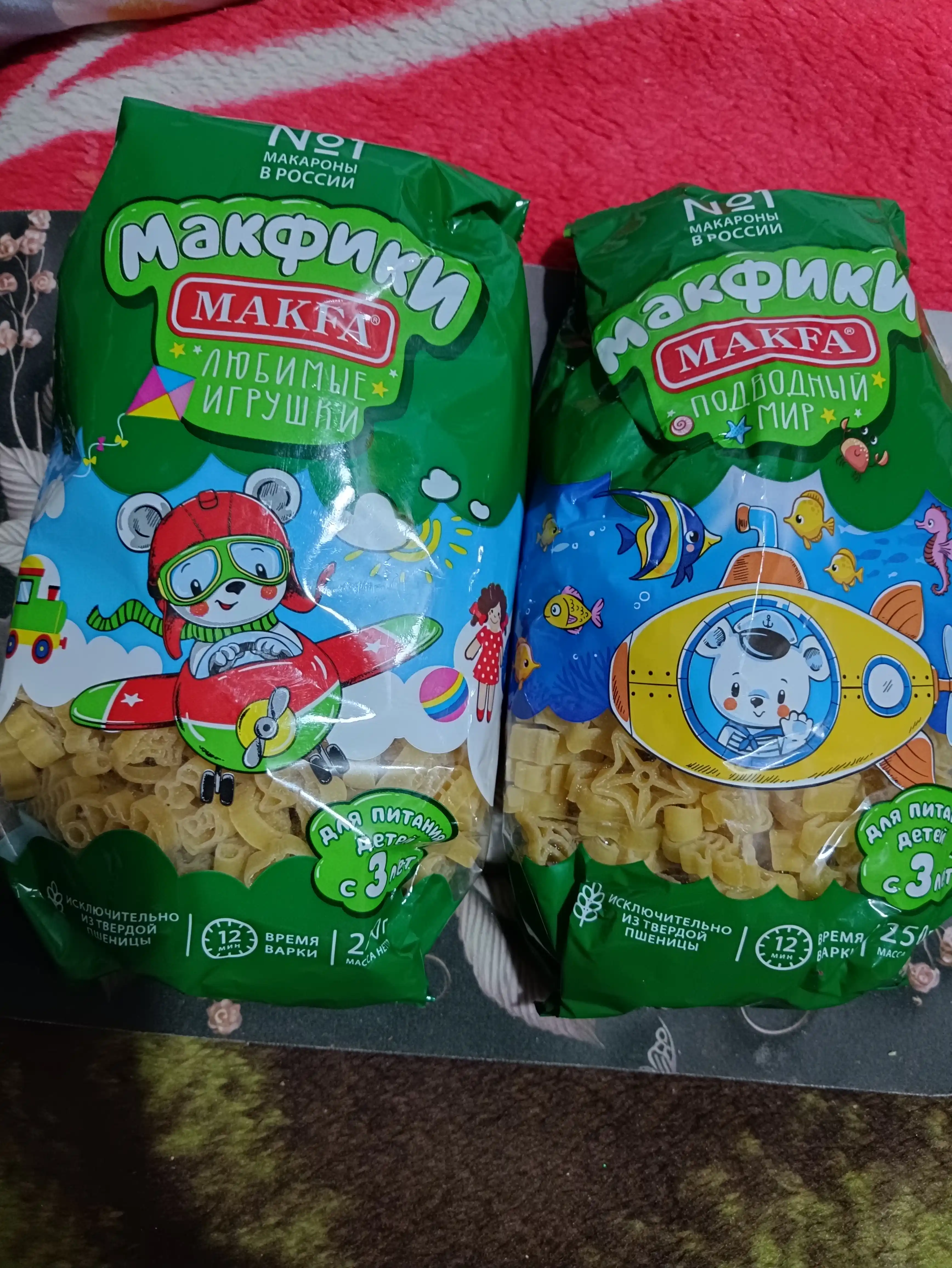 Макароны Макфики Любимые игрушки Makfa, 250 g