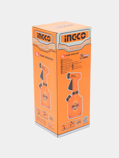 Пульверизатор, ручной, помповый, для автомобиля INGCO HSPP30102, 1 л