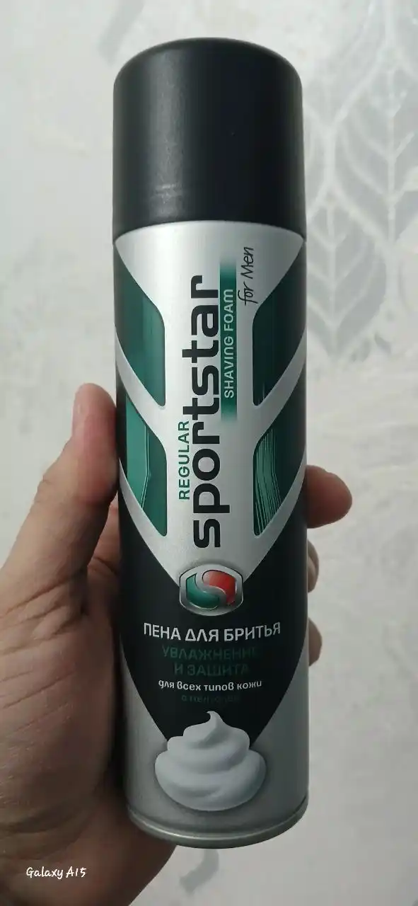 Пена для бритья Sportstar For Men Regular увлажнение и защита, 200 мл