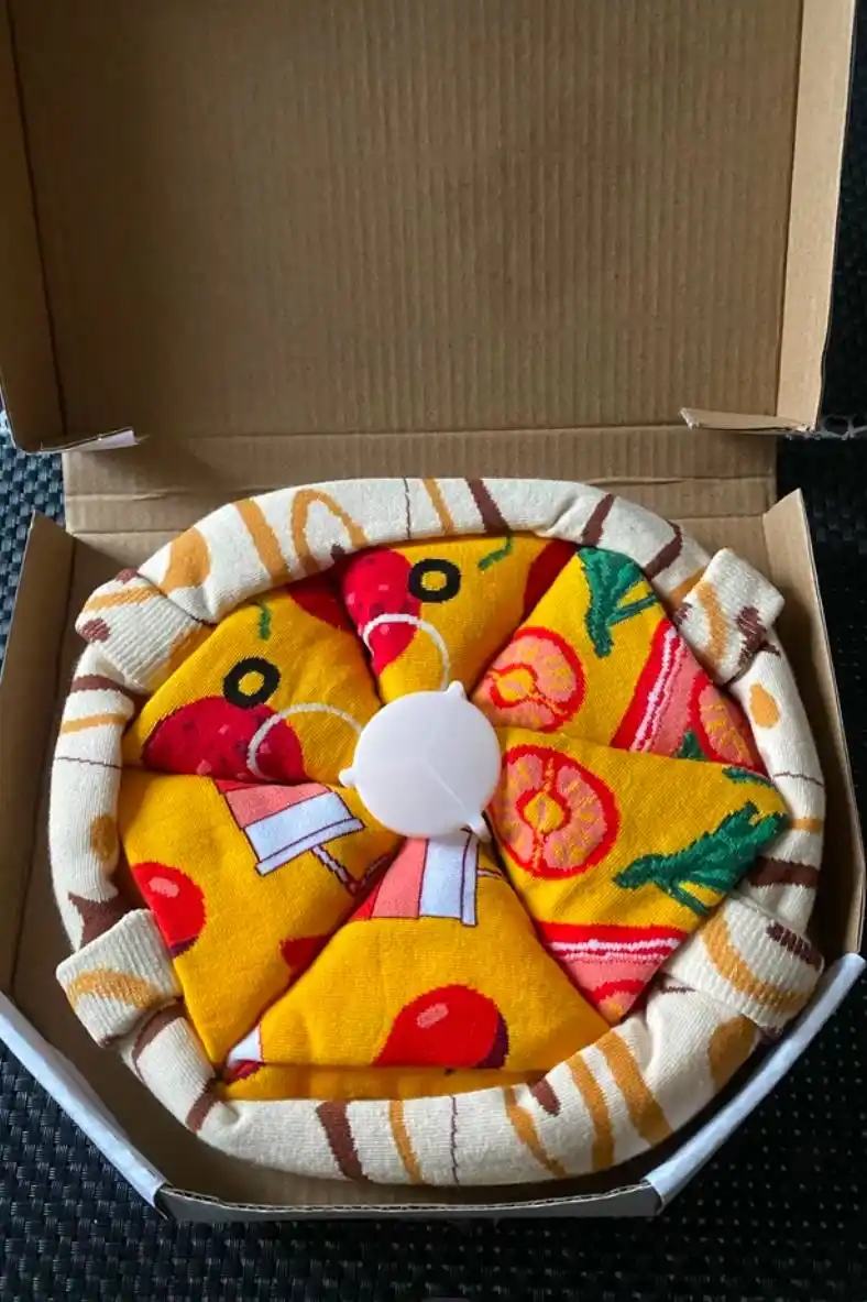 Sovg‘aga bosma naqshli ajoyib yorqin uzun paypoqlar - 3 va 5 juftlik, sushi, pitsa, burger
