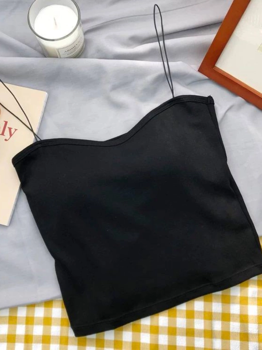 Qizlar va ayollar uchun, minimalist uslubdagi, krop-top maykalar - 