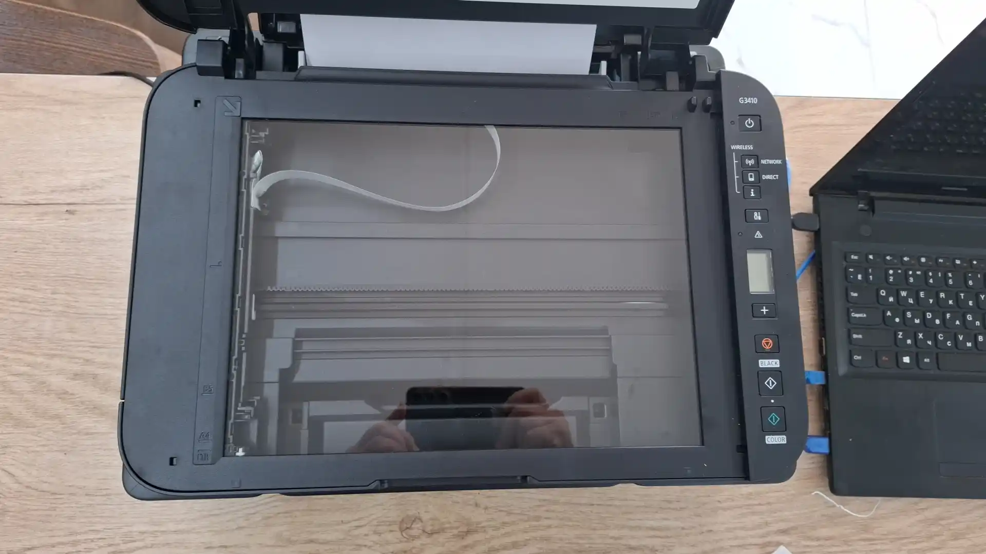 Цветной принтер Canon PIXMA G3410, 3 в 1, с поддержкой Wi-Fi, сканер и печать, МФУ