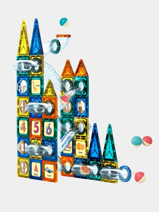 Магнитный конструктор для детей, развивающая игрушка, игра с магнитами