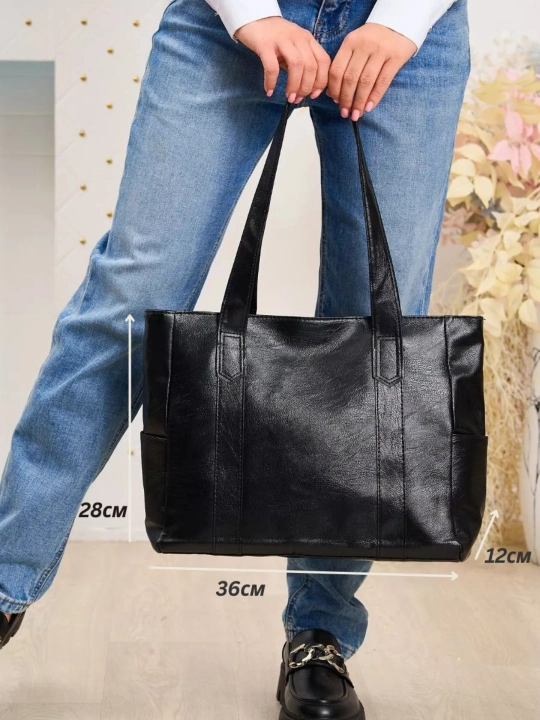 Ayollar sumkasi, katta, shopper, plyaj uchun, oqishga, ishga, A4 formati