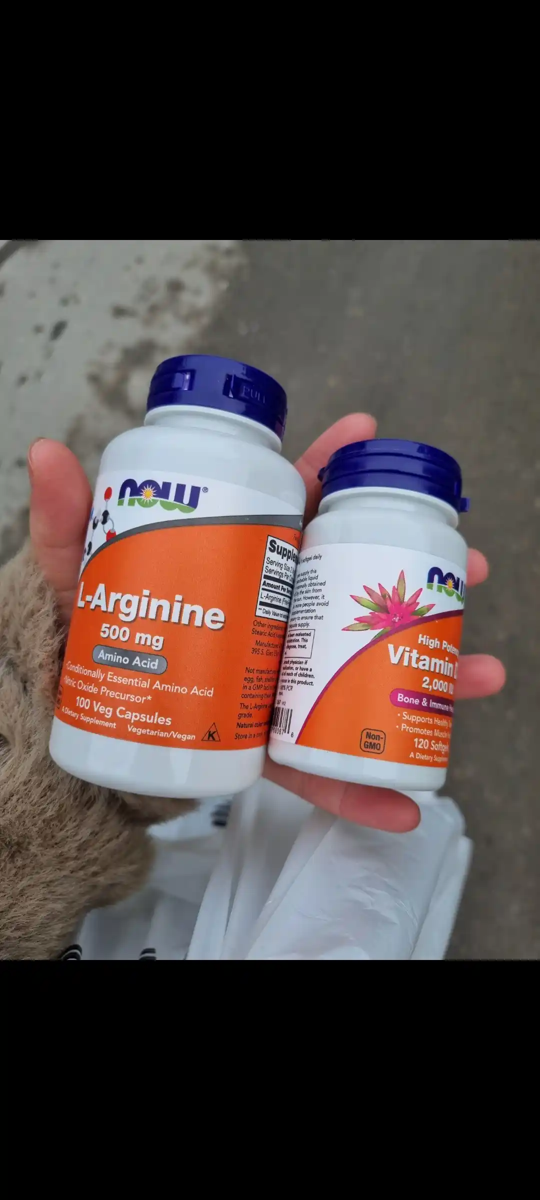 Vitaminlar D3 Now Foods, 2000 IU, 50 mkg, 120 kapsula