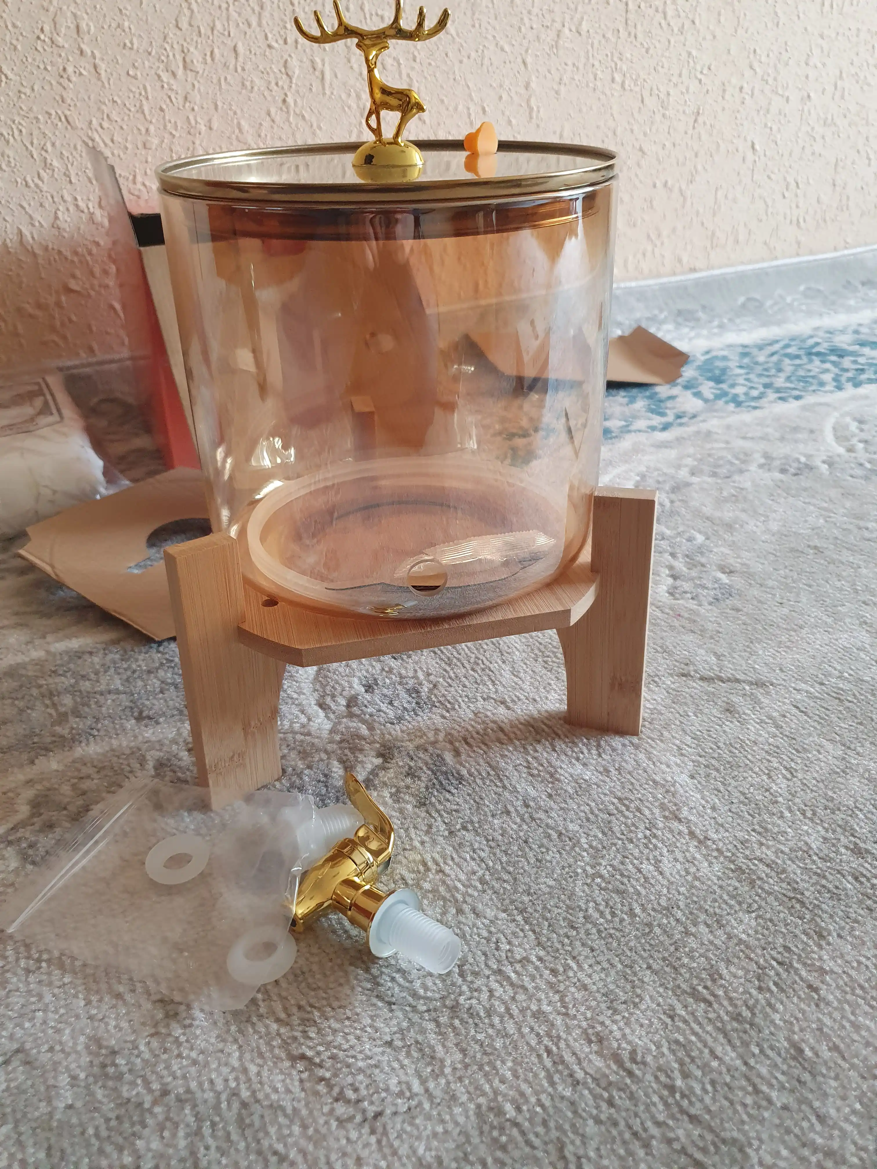 Shisha kastryulya 1.8lt va shisha kovshik 2 litr, grafin 2.5 litr