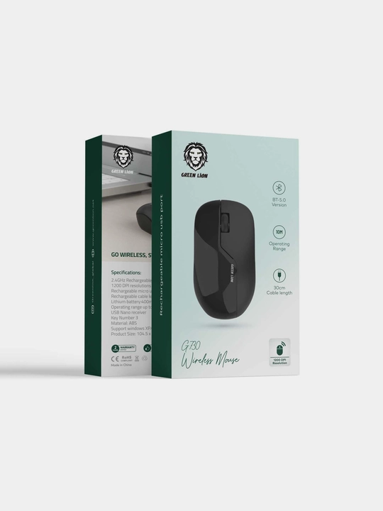Kompyuter uchun simsiz sichqoncha Green Lion G730 Wireless Mouse, bluetooth sichqoncha